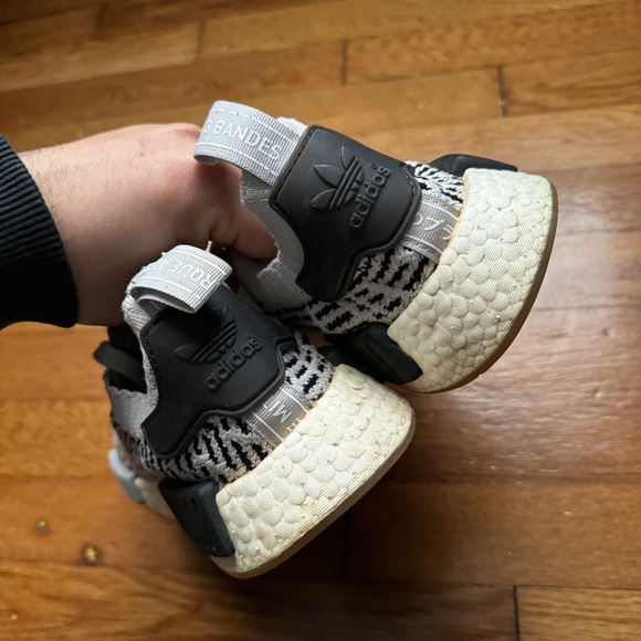 Womens Grey Adidas NMD Boost Shoes - Picture 4 of 6